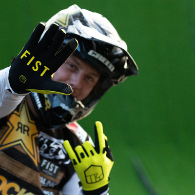 FIST Gloves - Black N Yellow 8Lines Shop - Fast Shipping