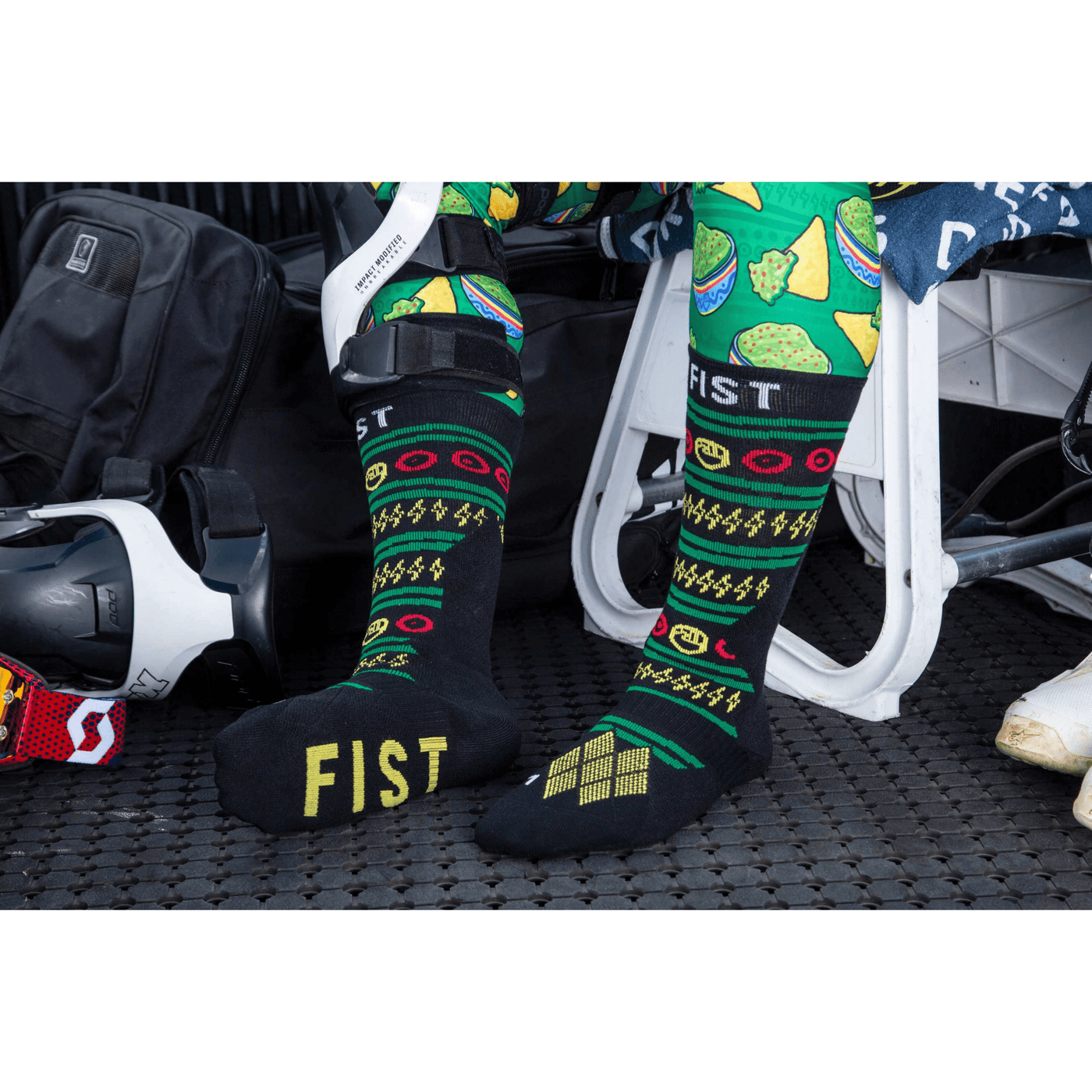FIST Moto Socks - Chips n' Guac 8Lines Shop - Fast Shipping