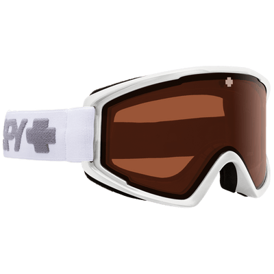 SPY Crusher Elite Snow Goggles White with HD Persimmon Lens 8Lines Shop - Fast Shipping