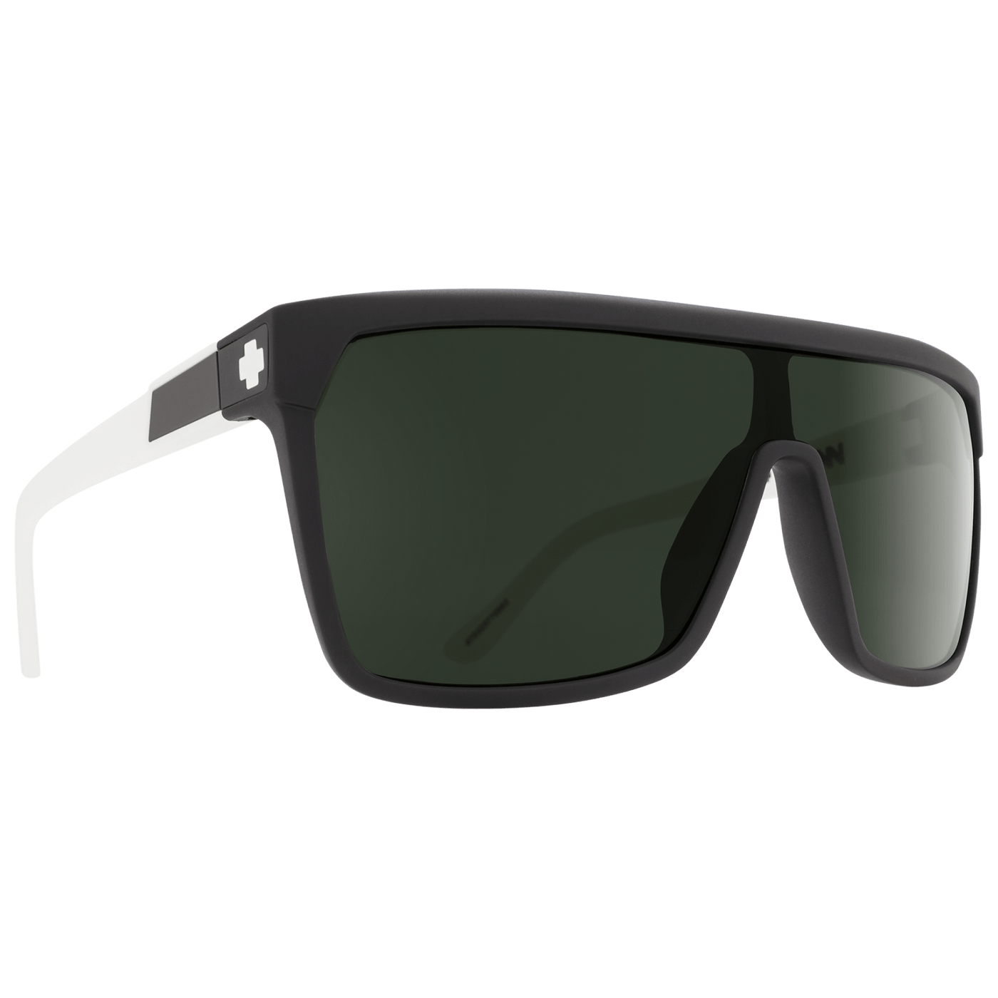 SPY Flynn Sunglasses, Happy Lens - Matte Ebony Ivory 8Lines Shop - Fast Shipping