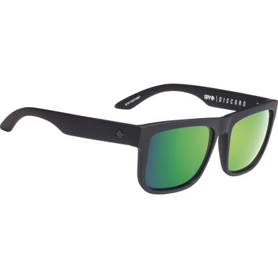 SPY Optic DISCORD Polarized Sunglasses - Matte Black/Green 8Lines Shop - Fast Shipping