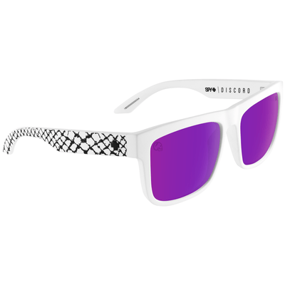 SPY Optic DISCORD Sunglasses, Happy Lens - Purple/White 8Lines Shop - Fast Shipping
