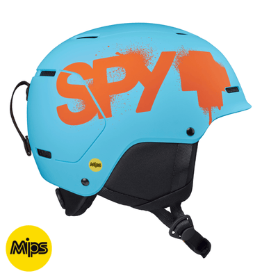 SPY Youth Snow Helmet Lil Astronomic Matte Blue - Orange Splatter Logo 8Lines Shop - Fast Shipping