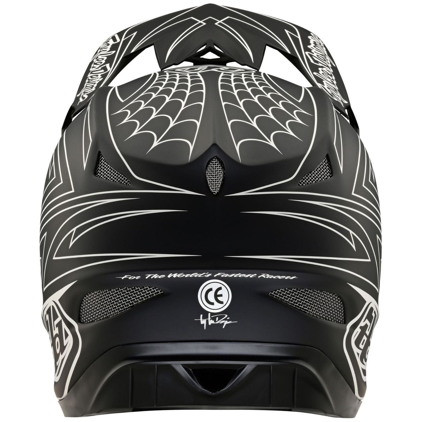 TLD D3 Fiberlite Helmet Spiderstripe - Black 8Lines Shop - Fast Shipping