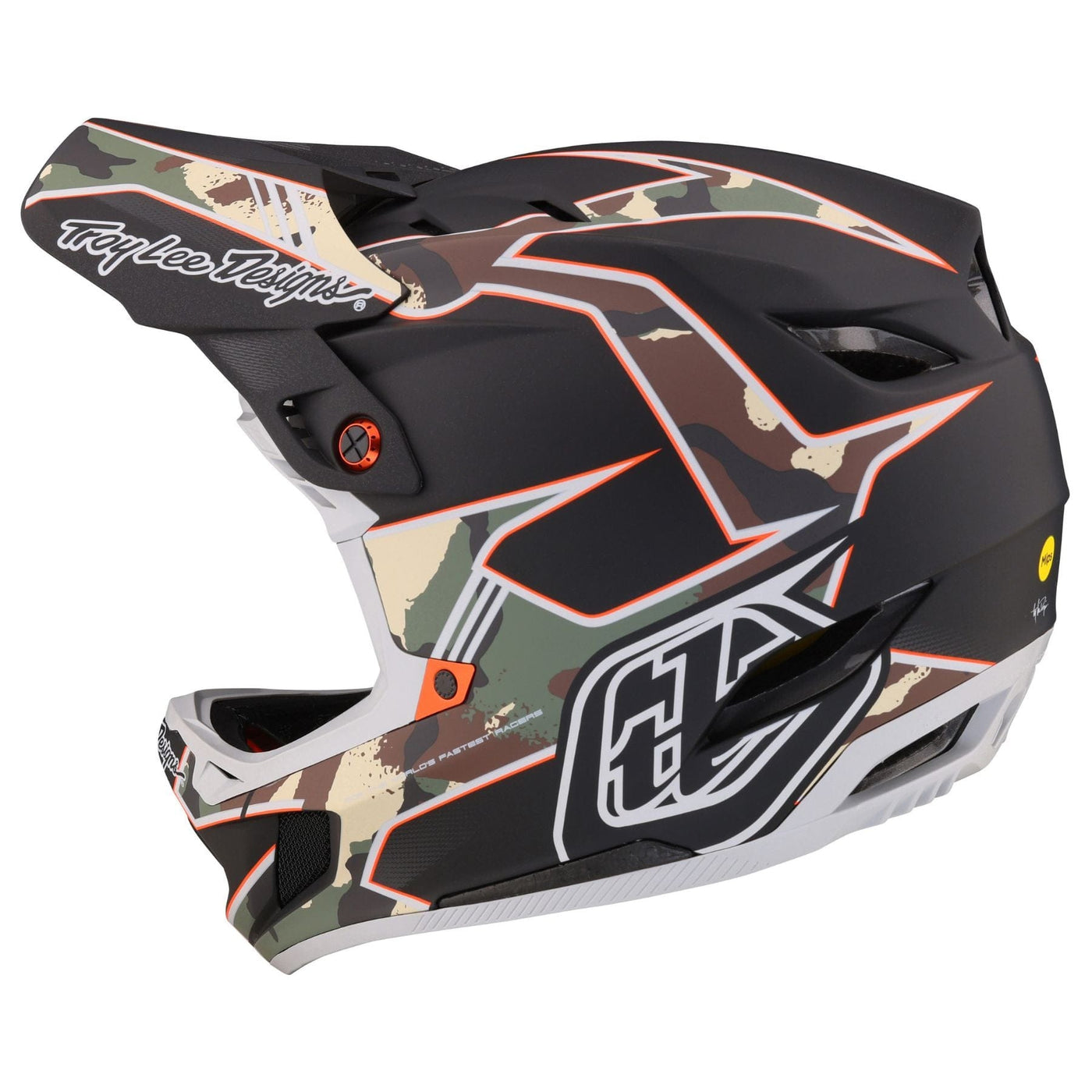 TLD D4 Composite MIPS Helmet Matrix - Camo Army Green 8Lines Shop - Fast Shipping