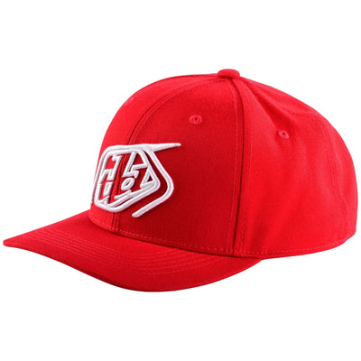 Troy Lee Designs 9FORTY Crop Snapback Hat - Red/White 8Lines Shop - Fast Shipping