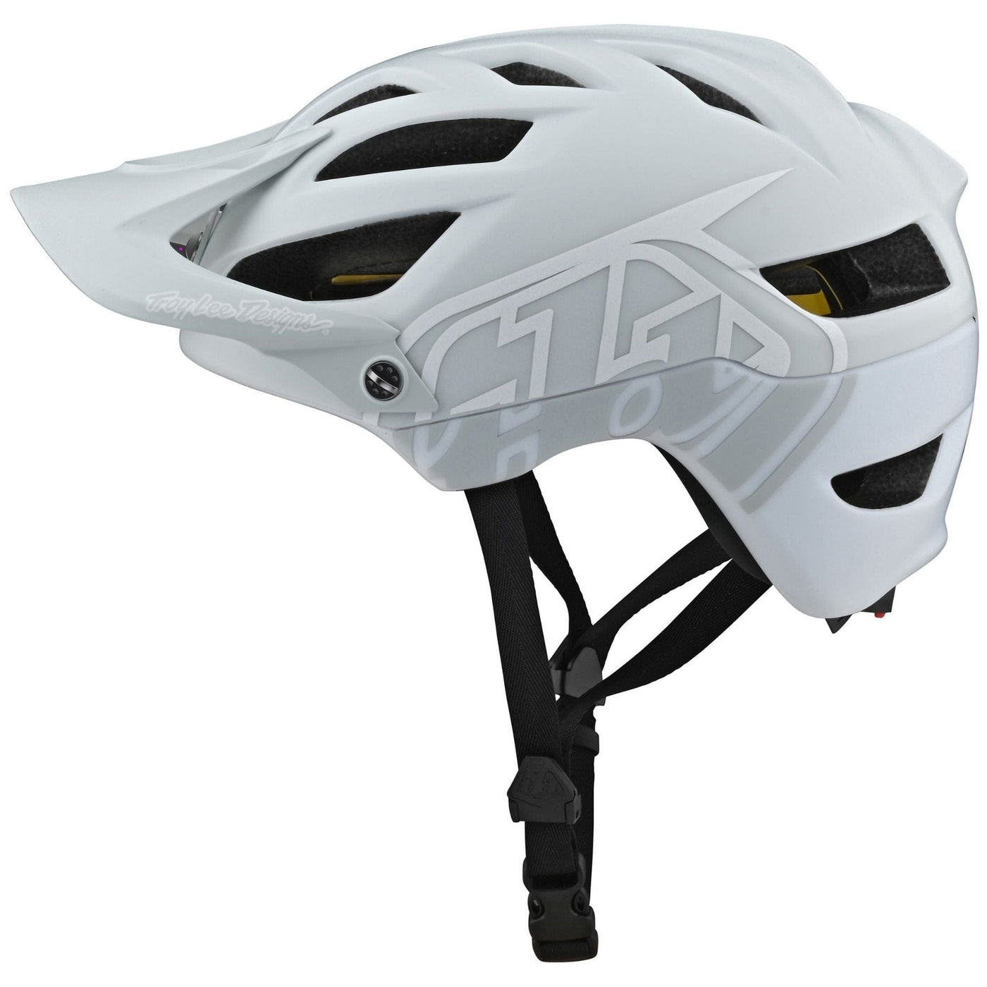Troy Lee Designs A1 MIPS Bike Helmet - Light Gray/White 8Lines Shop - Fast Shipping