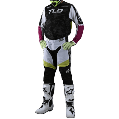 Troy Lee Designs GP AIR Pants Veloce Camo - Black/Glo Green 8Lines Shop - Fast Shipping