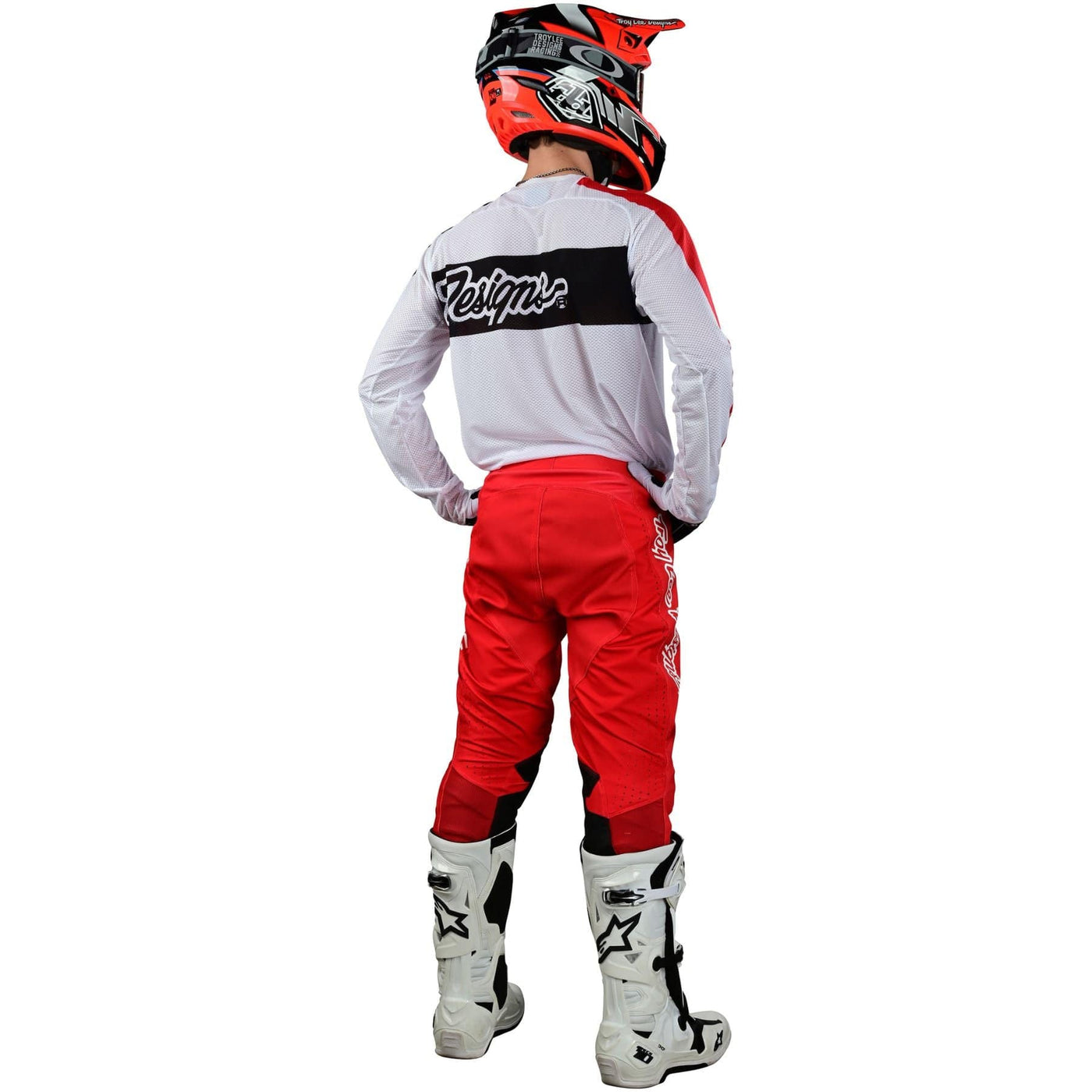 Troy Lee Designs SE PRO AIR MX Set Vox - White/Red 8Lines Shop - Fast Shipping