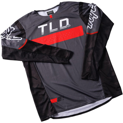 Troy Lee Designs SE PRO Jersey Grid Camo - Black/Gray 8Lines Shop - Fast Shipping