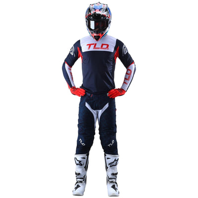 Troy Lee Designs SE PRO MX Set Fractura - Navy/Red 8Lines Shop - Fast Shipping