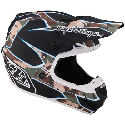 Troy Lee Designs SE4 Polyacrylite Helmet Matrix - Camo/Black 8Lines Shop - Fast Shipping