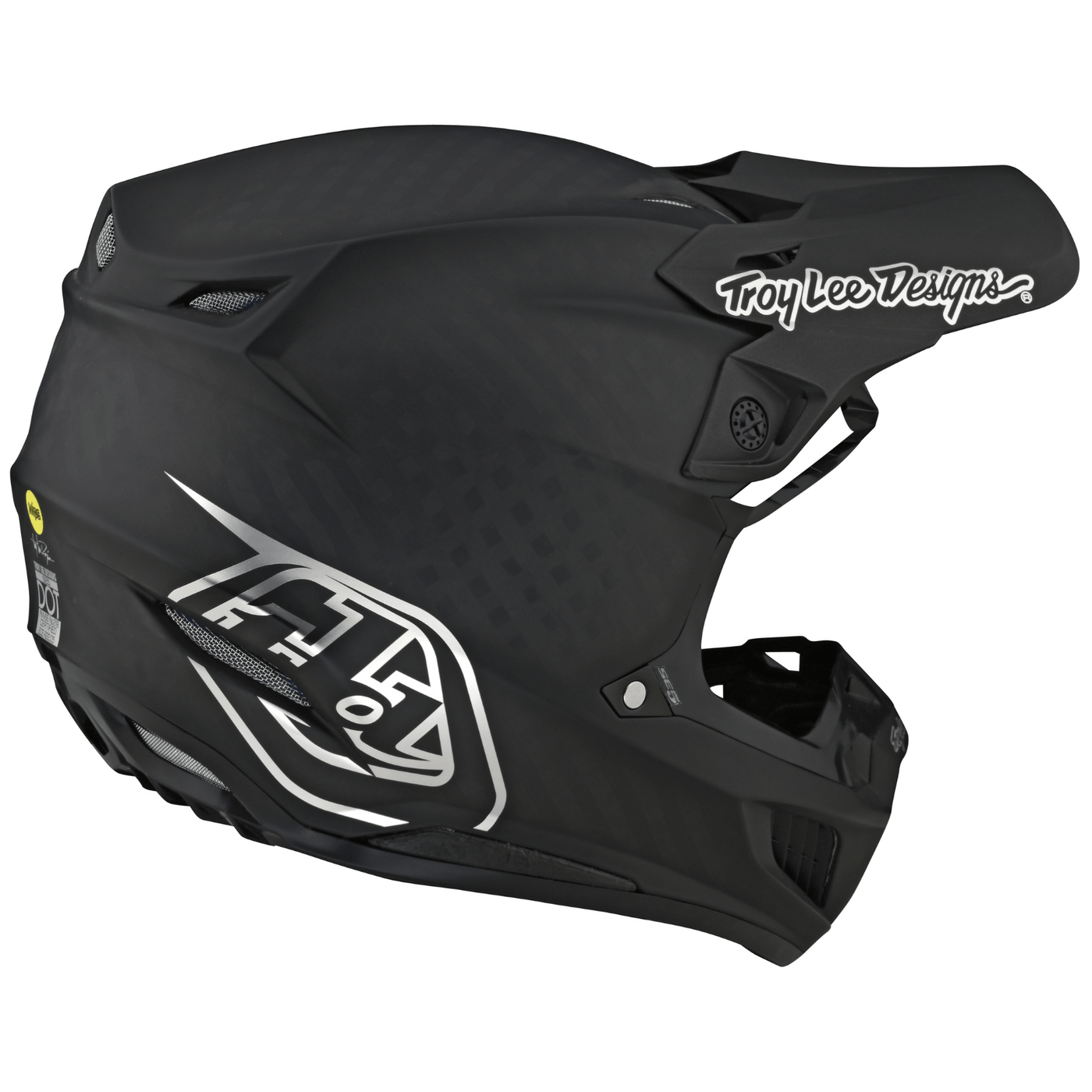 Troy Lee Designs SE5 Carbon Helmet - Black / Chrome 8Lines Shop - Fast Shipping