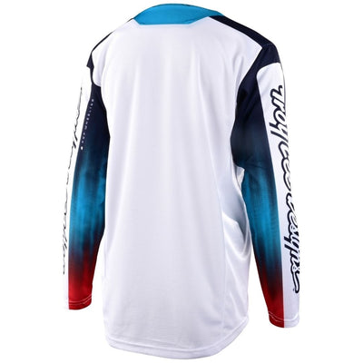 Troy Lee Designs Sprint Youth Jersey Jet Fuel - White 8Lines Shop - Fast Shipping