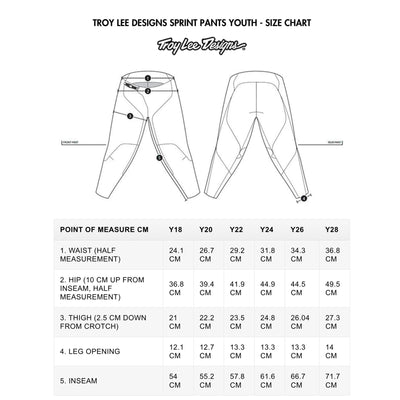 Troy Lee Designs Sprint Youth Pants Mono - Flo Yellow 8Lines Shop - Fast Shipping