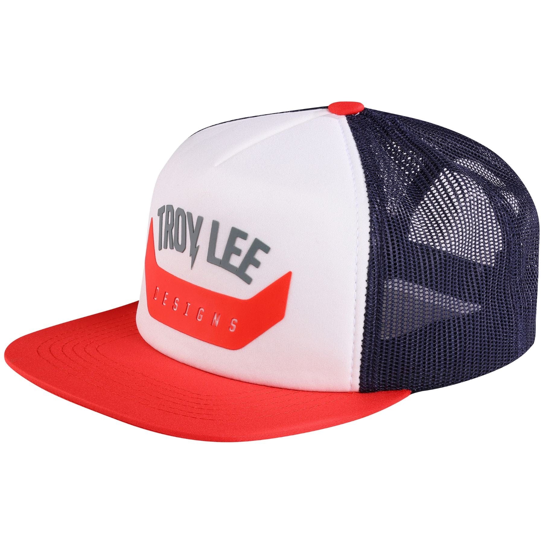 Troy Lee Designs Trucker Arc Snapback Hat Rust/White Nayy