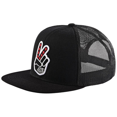 Troy Lee Designs Trucker Peace Out Snapback Hat - Black 8Lines Shop - Fast Shipping