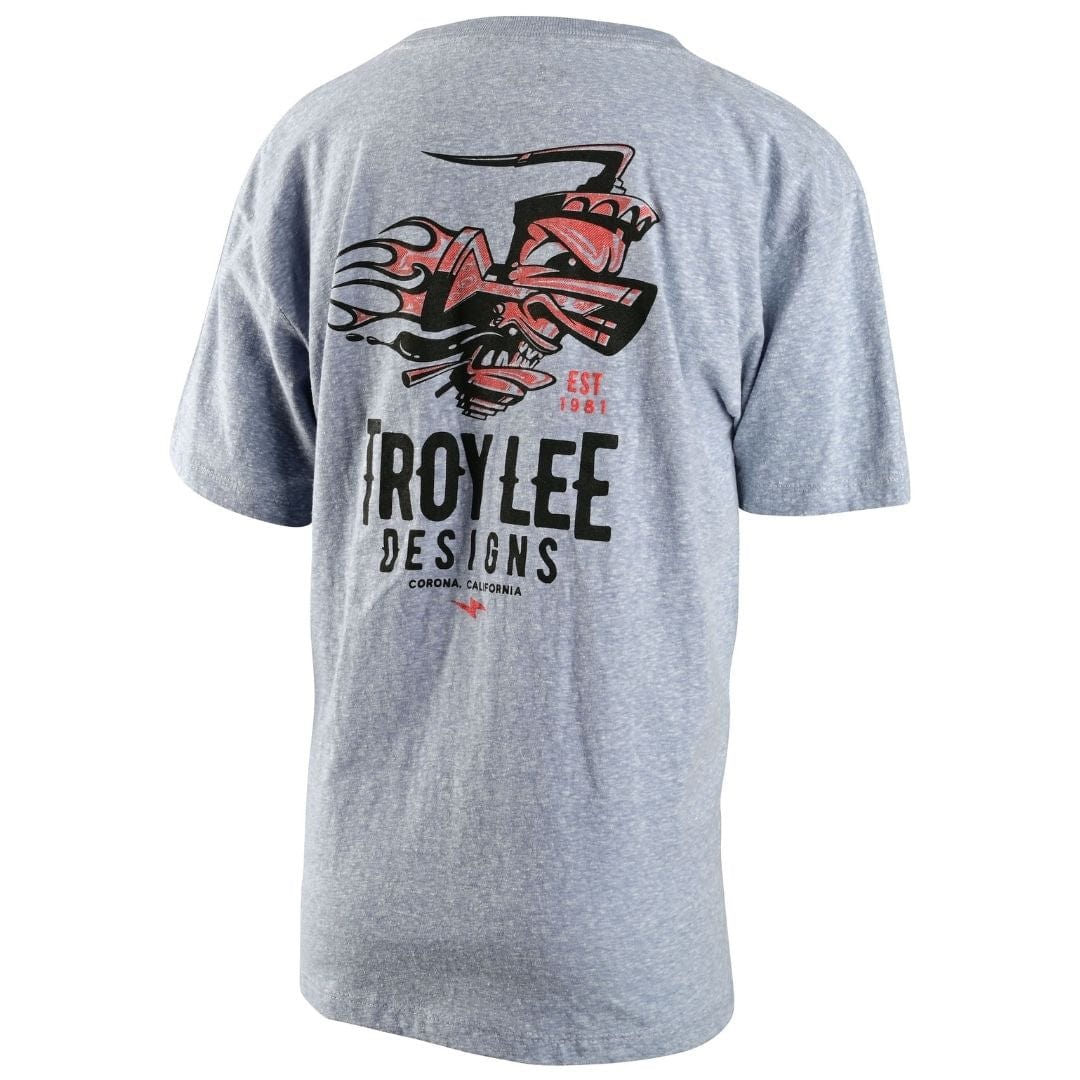 Troy Lee Designs Youth T-Shirt Carb - Ash Heather 8Lines Shop - Fast Shipping