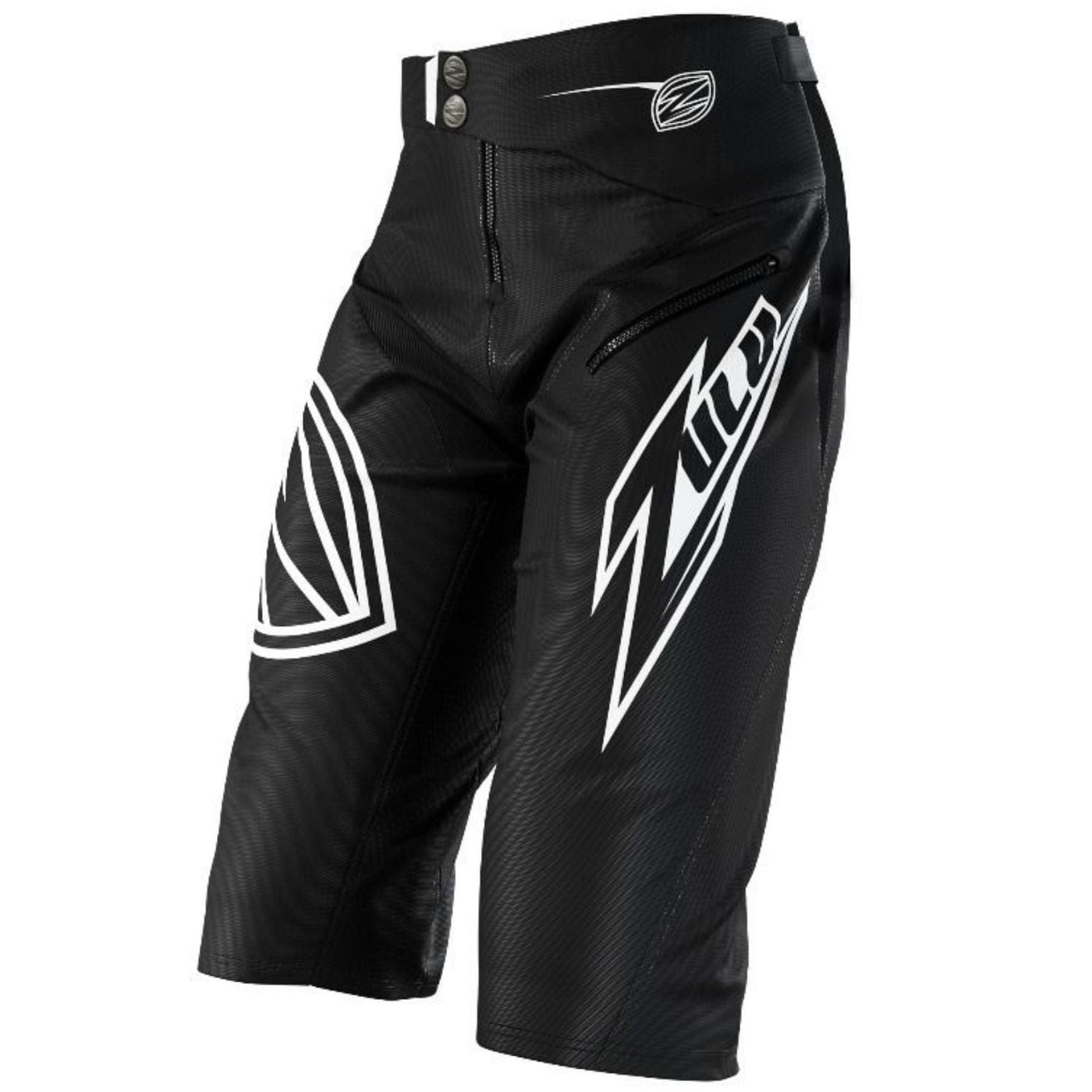 ZULU Shorts Shield - Black/White With Pocket 8Lines Shop - Fast Shipping