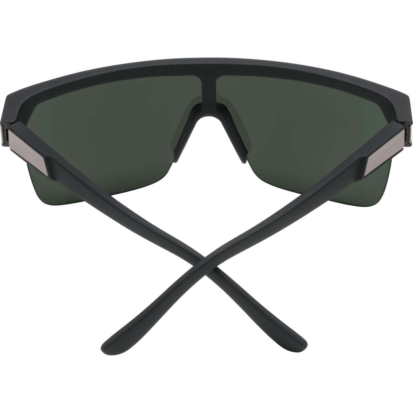 oversize semi-rimless sunglasses - gray/green