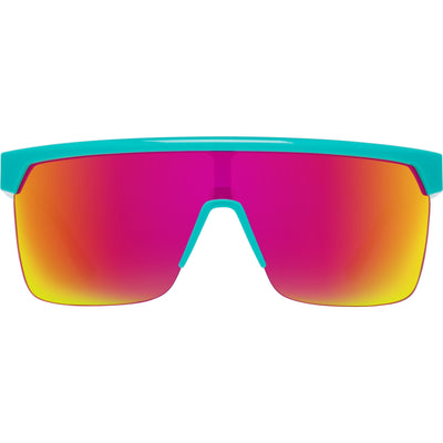 oversize semi-rimless sunglasses - pink lens