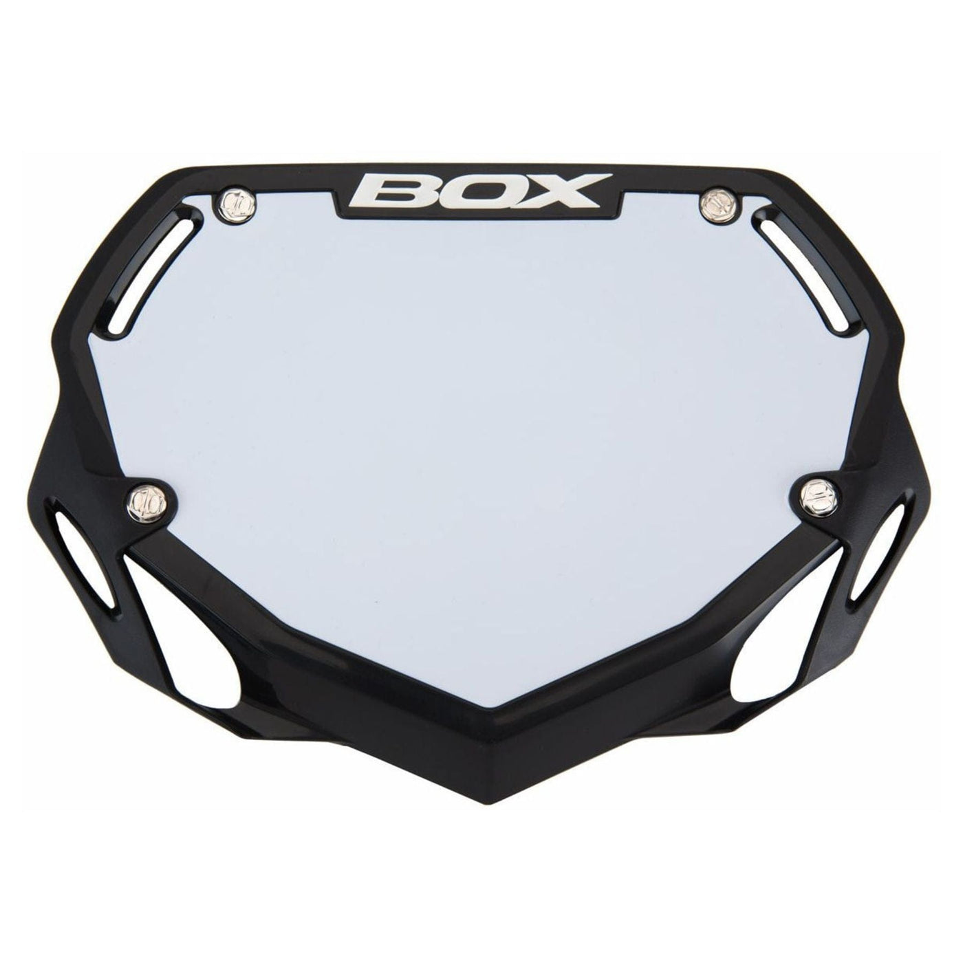Box One BMX Racing Number Plate - Black - Small