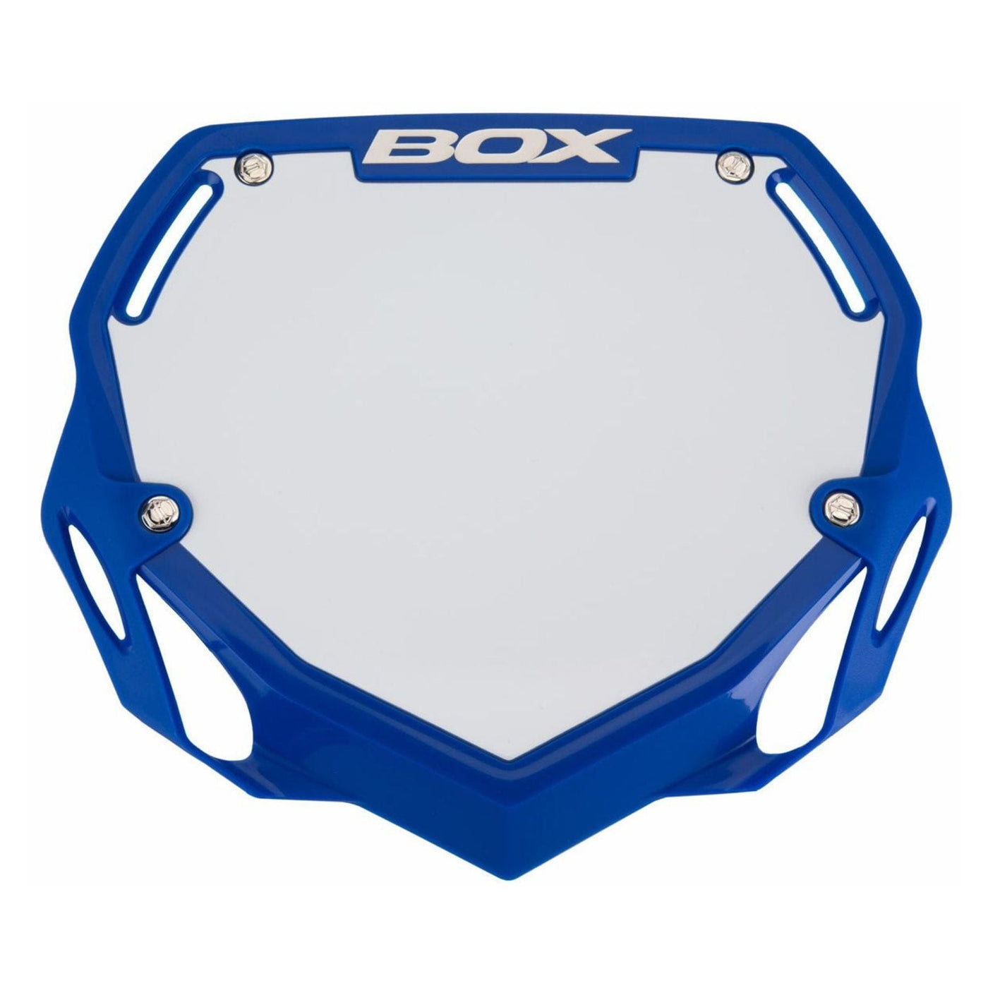 Box One BMX Racing Number Plate - Blue - Large