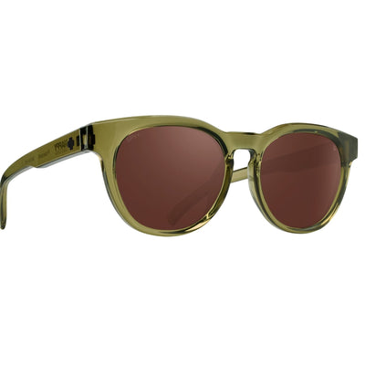 SPY CEDROS Sunglasses Zach Miller Translucent Dark Green - Happy Dark Brown Polar