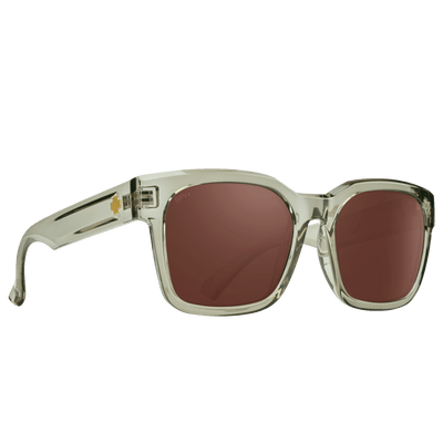 SPY DESSA Sunglasses Translucent Dusty Olive - Happy Bronze Polar