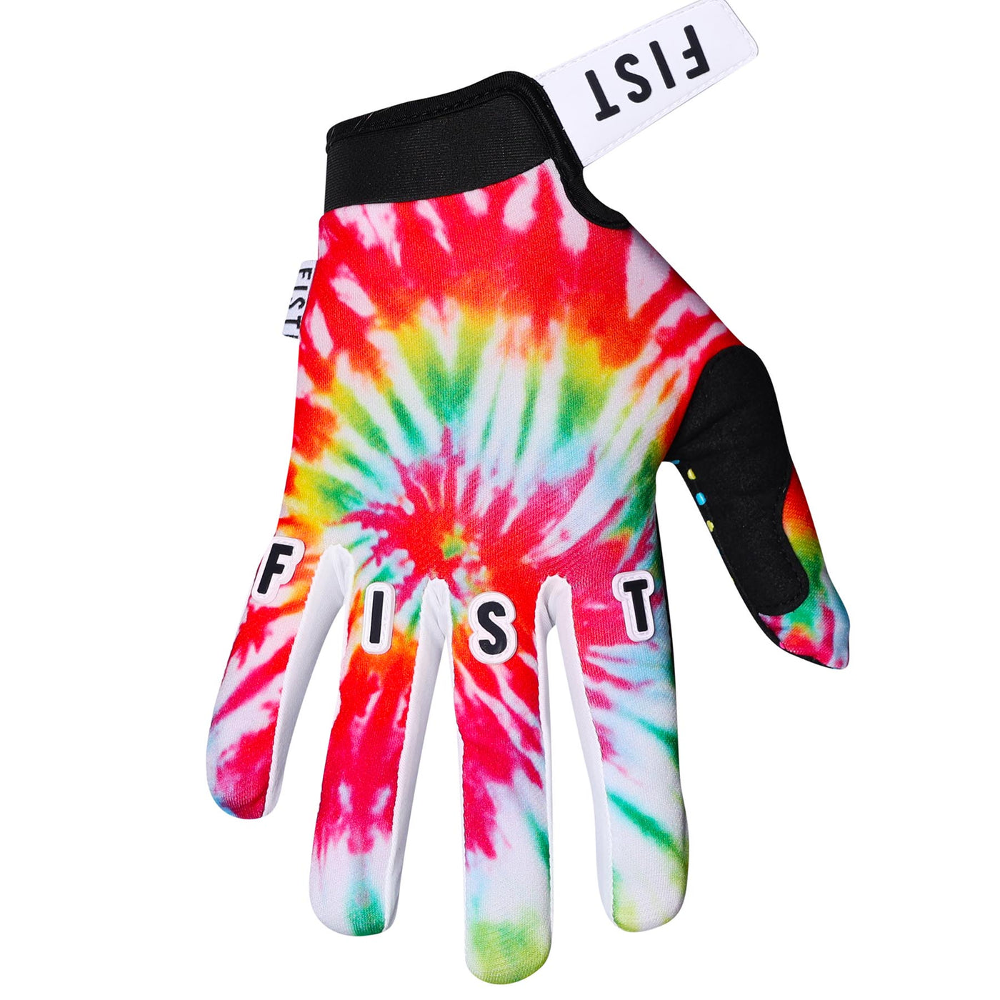 FIST Gloves - O.G. Dye Tie top view fingers wide | 8Lines Shop - Fast Shipping World Wide