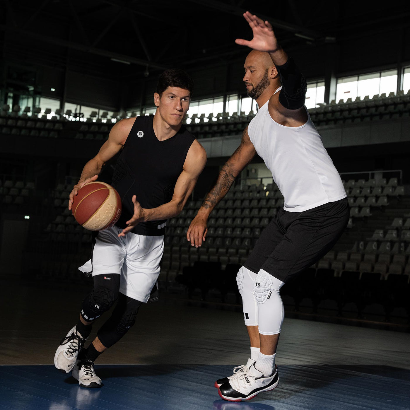 G-Form Pro 3/4 Team Sports Padded Basketball Pants White