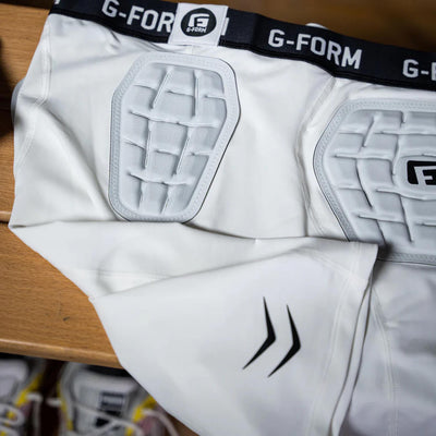 G-Form Pro Team Sports Padded Compression Shorts - White