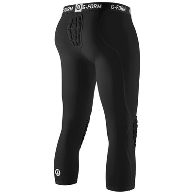 G-Form Pro 3/4 Team Sports Padded Compression Pants - Black