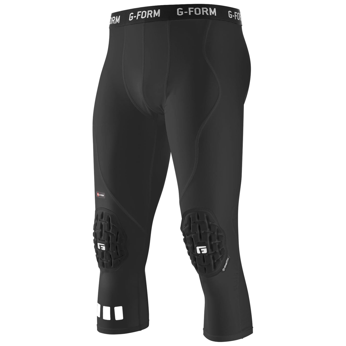 G-Form Pro 3/4 Team Sports Padded Compression Pants - Black