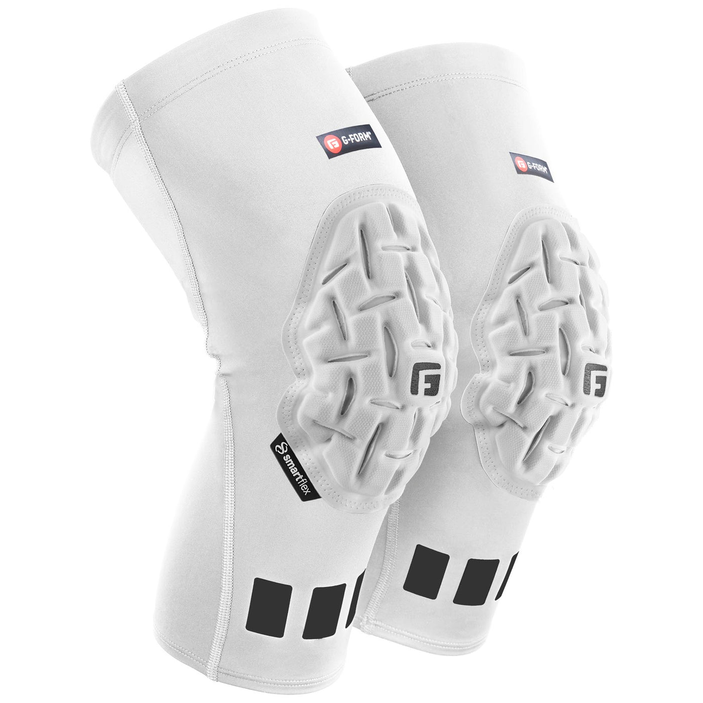 G-Form Pro Padded Team Sports Knee Sleeve Pair - White