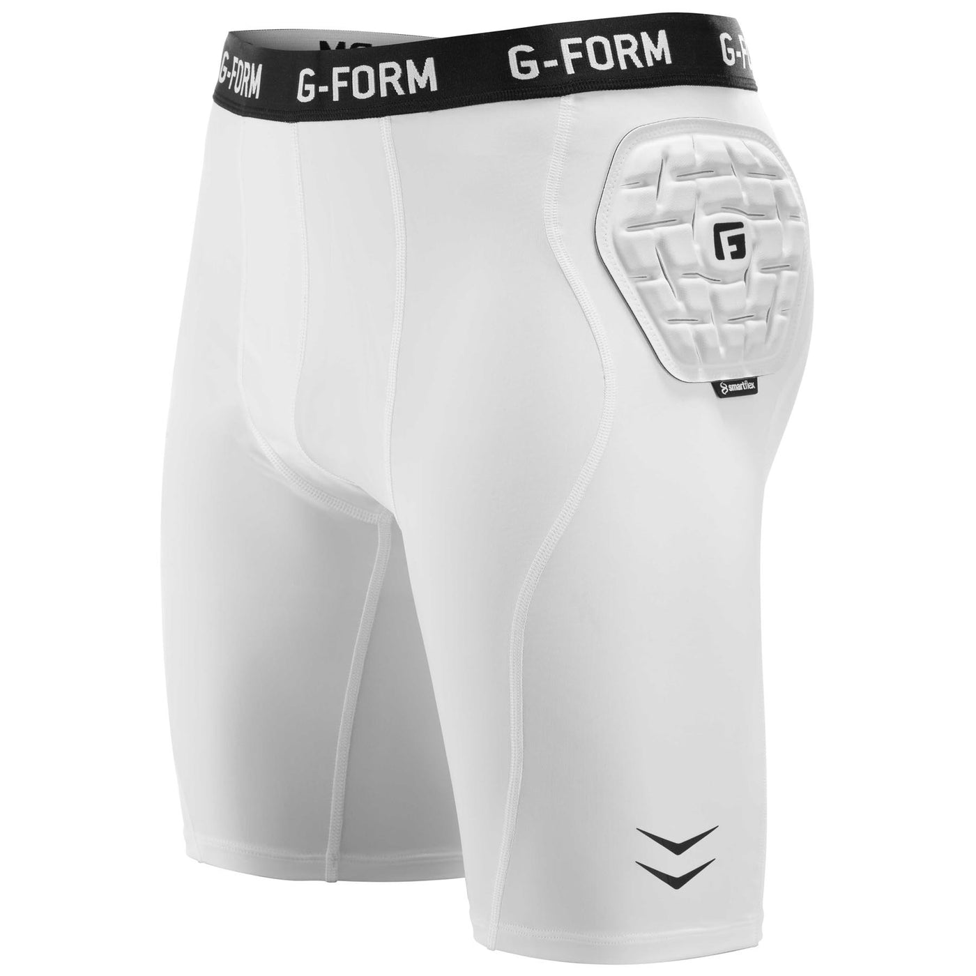 G-Form Pro Team Sports Padded Compression Shorts - White