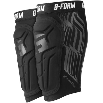 G-Form Shin Guards for Football V2 - Black/Gloss Black  | 8Lines Shop - Fast Shipping World Wide