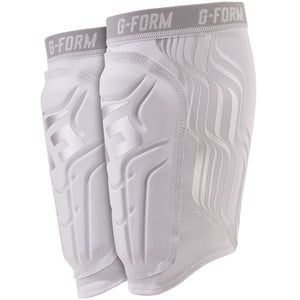 G-Form Shin Guards for Football V2 - White/Platinum | 8Lines Shop - Fast Shipping World Wide
