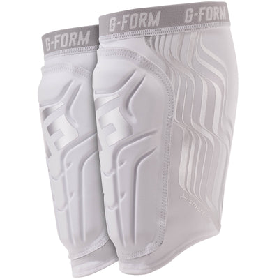 G-Form Shin Guards for Football V2 - White/Platinum | 8Lines Shop - Fast Shipping World Wide