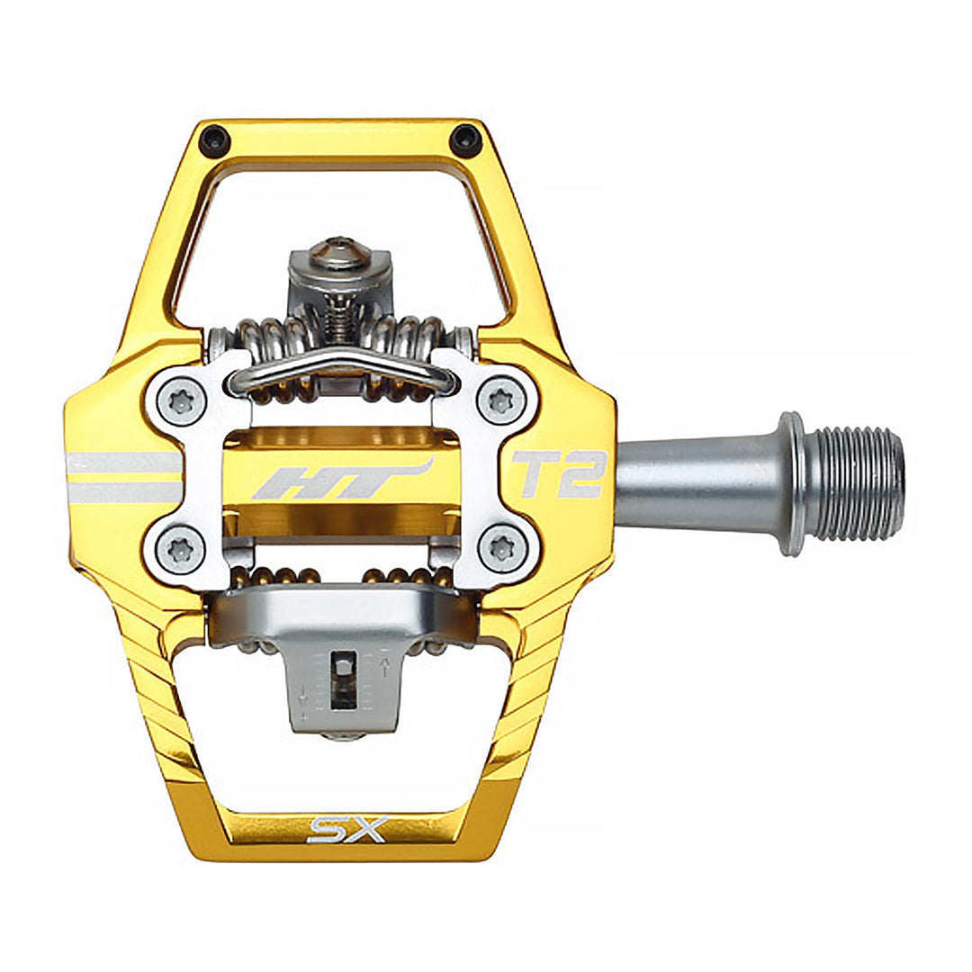HT T2-SX Pedals for BMX Race - Gold | 8Lines Shop