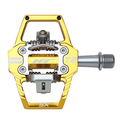 HT T2 SX BMX Clipless Pedal - Gold | 8Lines Shop - Fast Shipping World Wide