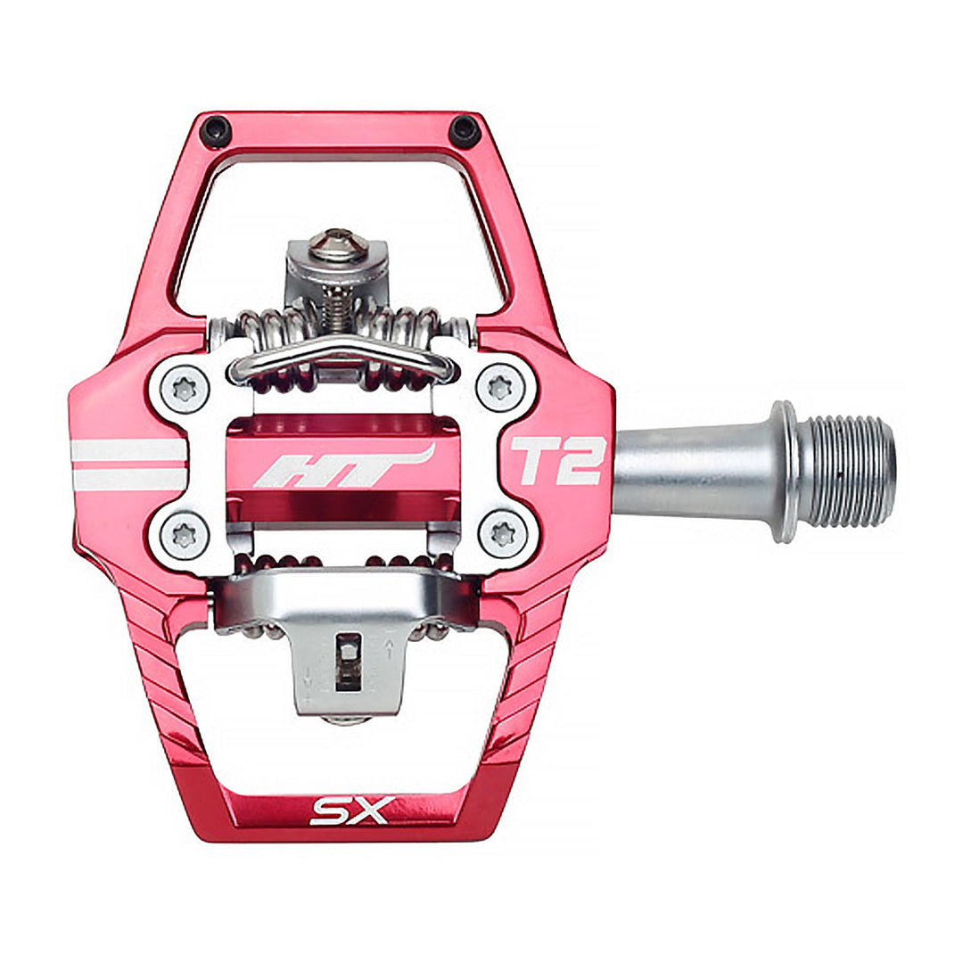 HTI 772 BMX ラットトラップペダル 赤 フラットペダル ラージ ノンスリッププレートタイプ BRN/RED YPJ
