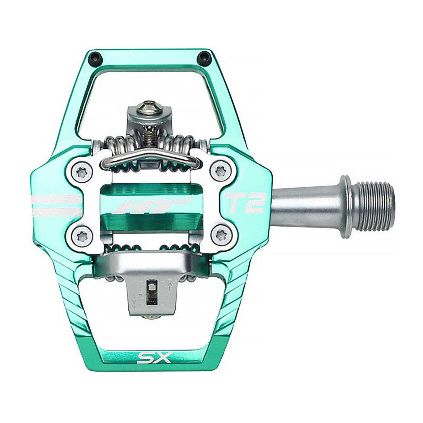 HT T2 SX BMX Clipless Pedal - Turquoise | 8Lines Shop - Fast Shipping World Wide.