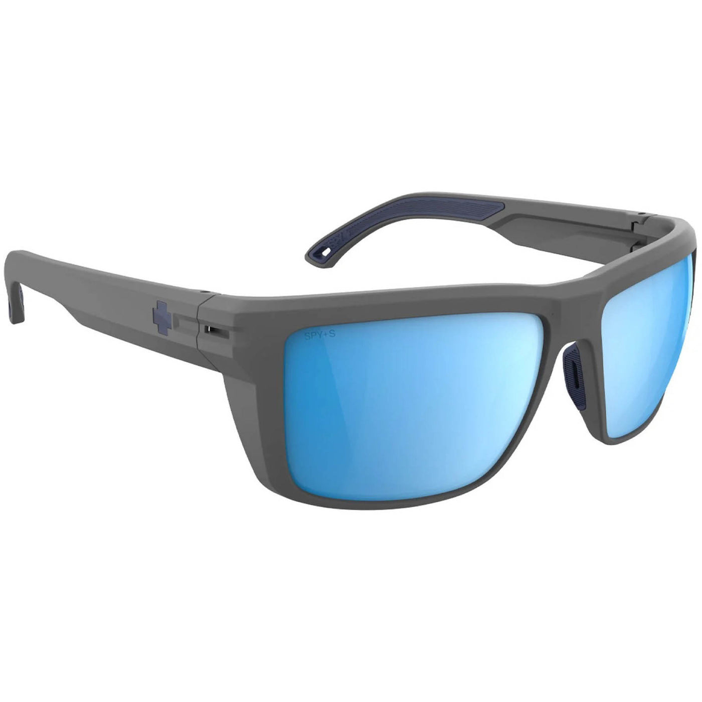 SPY OVERHAUL ANSI Polarized Sunglasses, Matte Gray - Happy Boost Ice Blue Mirror | 8Lines Shop - Fast Shipping World Wide
