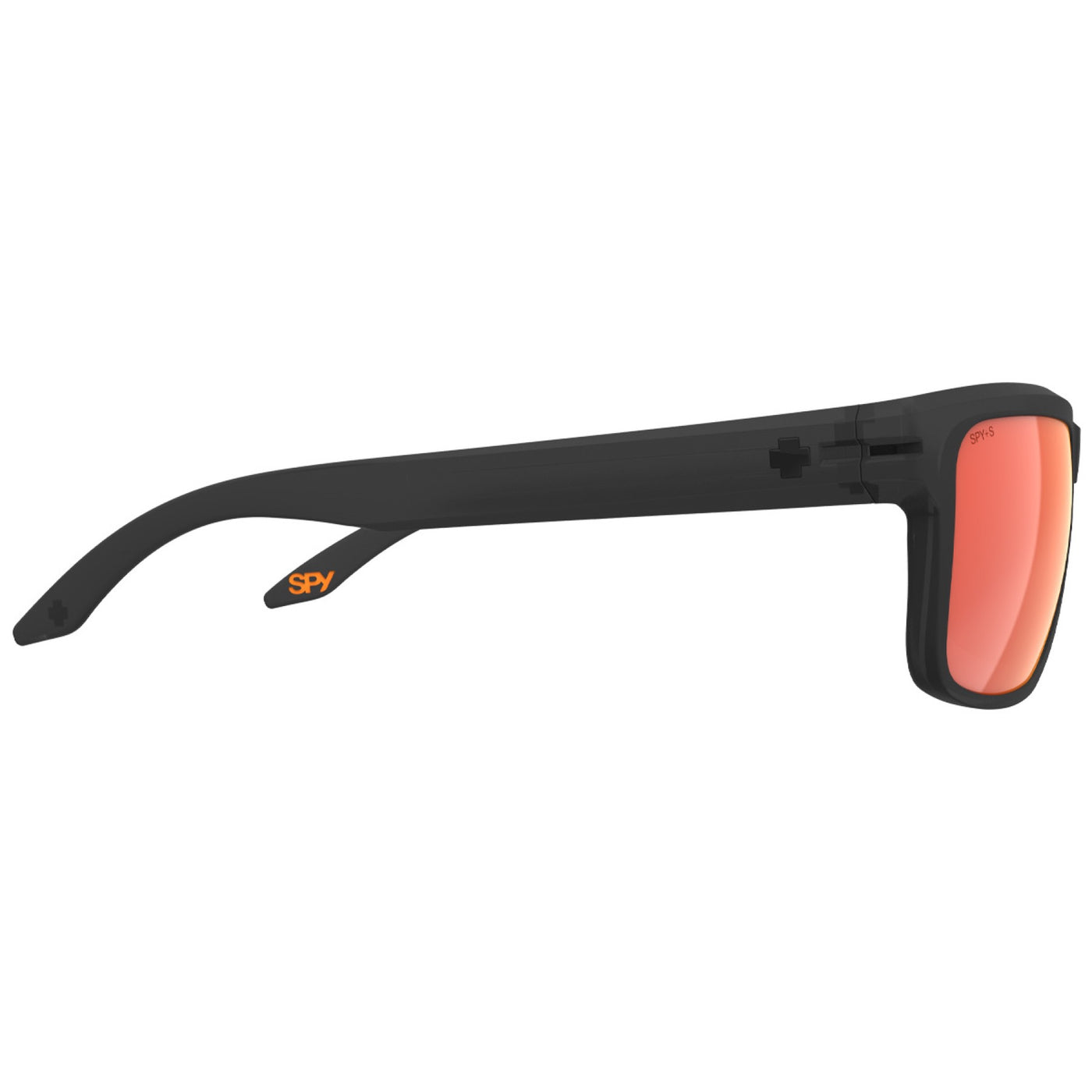 SPY REGION XL ANSI Polarized Sunglasses, Translucent Matte Black - Happy BOOST Orange Mirror | 8Lines Shop - Fast Shipping World Wide