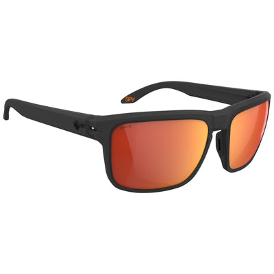 SPY REGION XL ANSI Polarized Sunglasses, Translucent Matte Black - Happy BOOST Orange Mirror | 8Lines Shop - Fast Shipping World Wide