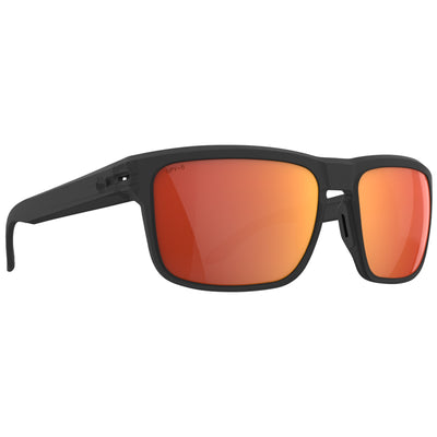 SPY REGION XL ANSI Polarized Sunglasses, Translucent Matte Black - Happy BOOST Orange Mirror | 8Lines Shop - Fast Shipping World Wide