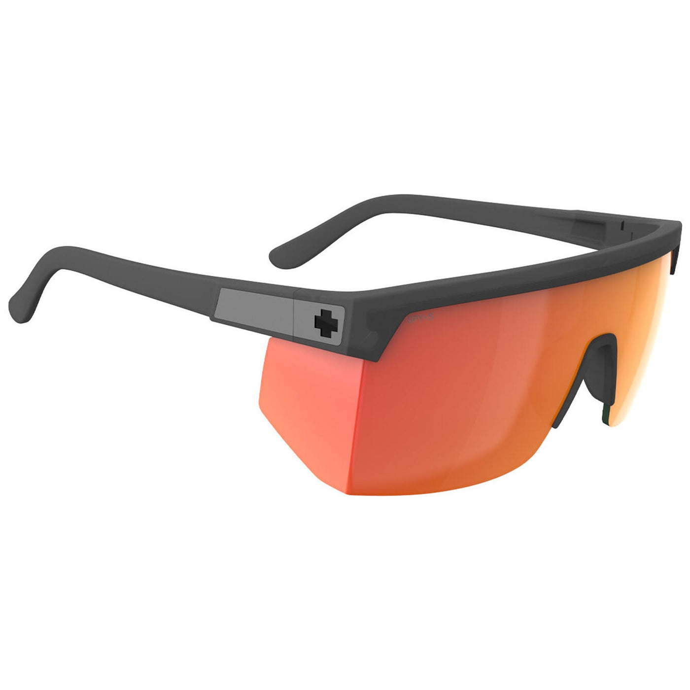 SPY SUPER FLYNN Sunglasses, Matte Black - Happy Orange Mirror | 8Lines Shop - Fast Shipping World Wide