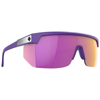 SPY SUPER FLYNN Sunglasses, Matte Purple - Happy Pink Mirror | 8Lines Shop - Fast Shipping World Wide