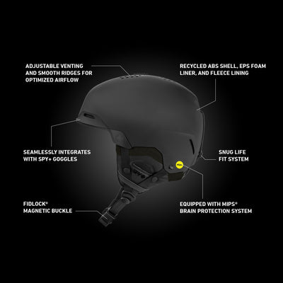 SPY Stargazer MIPS Snow Helmet - Matte Black